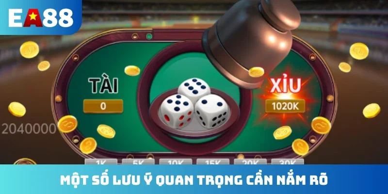 Một số lưu ý quan trọng cần nắm rõ